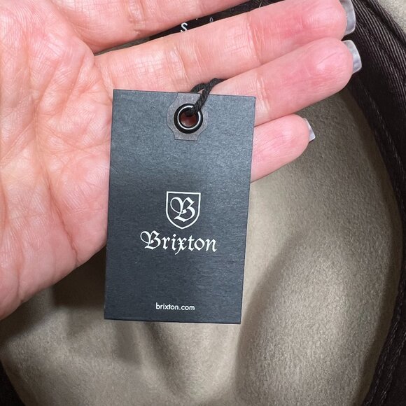 Brixton Wesley Fedora Hat in Light Tan - Picture 3 of 6